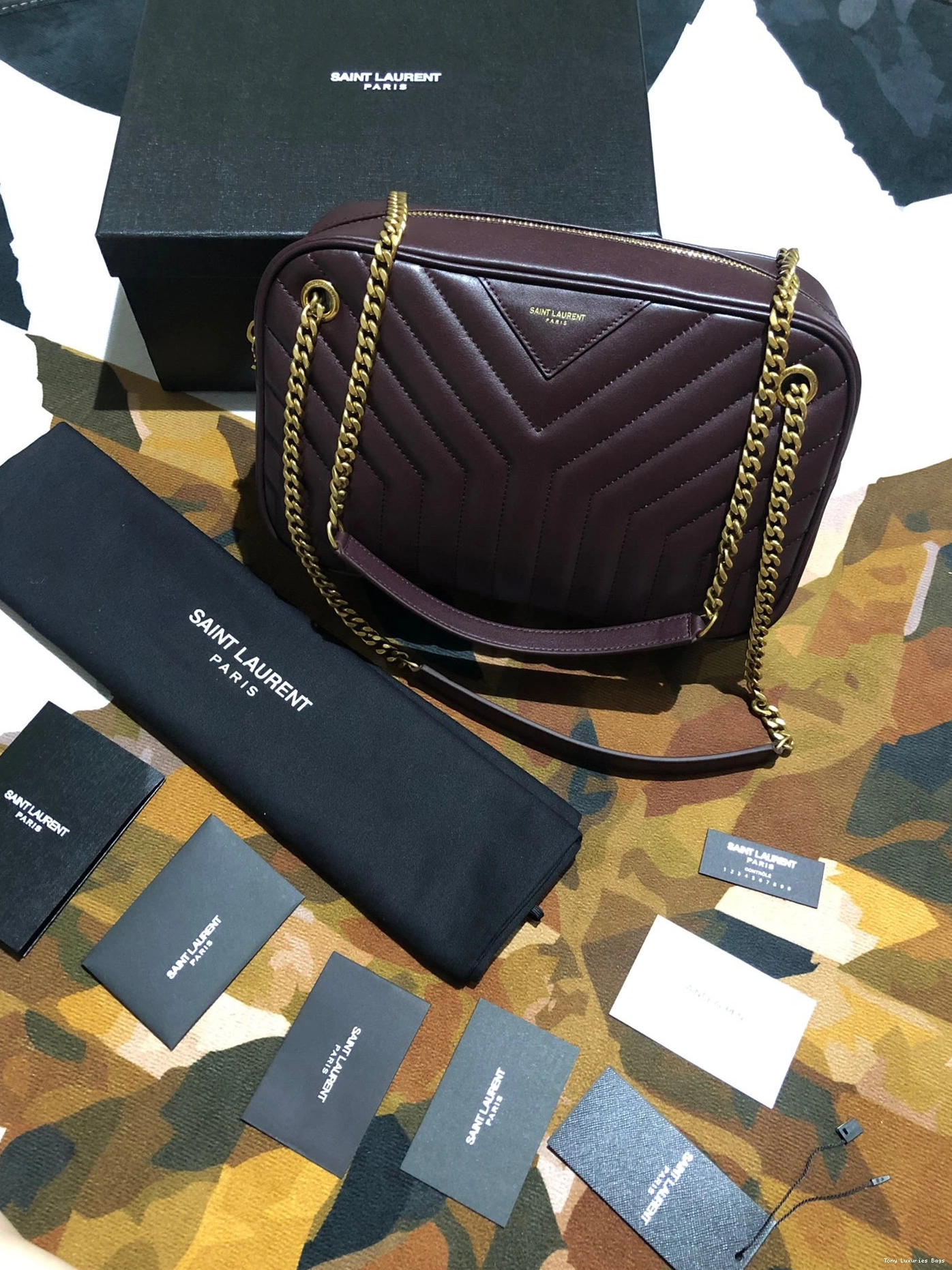 Tony Luxuries IN BAG CAMERA LEATHER JOAN Y-QUILTED YSL SMOOTH 0713